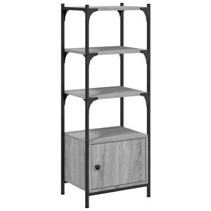 vidaXL Biblioth&egrave;que &agrave; 3 niveaux sonoma gris 41x30x109,5 cm