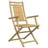 vidaXL Ensemble &agrave; manger de jardin 5 pcs bambou