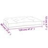 vidaXL Coussins de palette lot de 2 noir tissu