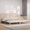 vidaXL Cadre de lit sans matelas 200x200 cm bois massif