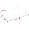 vidaXL &Eacute;tag&egrave;re murale 60x40x(2-6) cm bois de ch&ecirc;ne massif non trait&eacute;