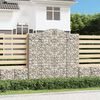 vidaXL Paniers &agrave; gabions arqu&eacute;s 13 pcs 200x50x200/220 cm Fer galvanis&eacute;