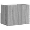 vidaXL Table de chevet murale sonoma gris 45x30x35 cm
