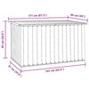 vidaXL Bo&icirc;te de rangement de jardin Vert 171x99x93 cm