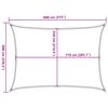 vidaXL Voile d'ombrage 160 g/m&sup2; rectangulaire bleu 6x8 m PEHD