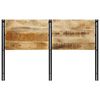 vidaXL T&ecirc;te de lit 160 cm bois massif manguier et fer
