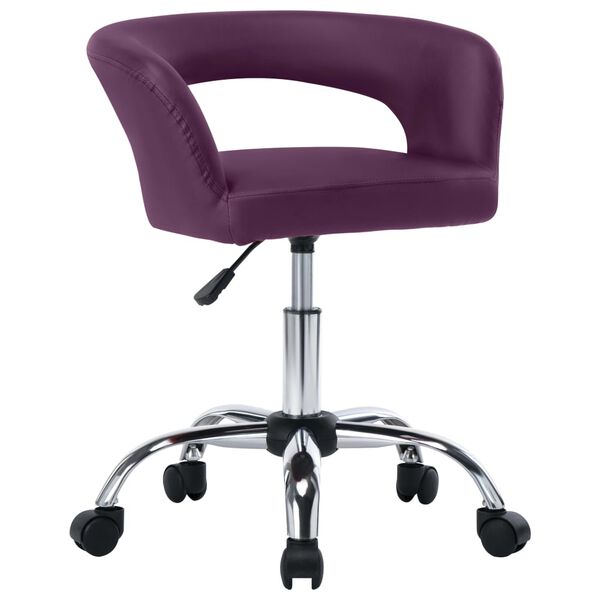 vidaXL Chaises &agrave; manger lot de 4 violet similicuir