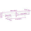 vidaXL Support de moniteur blanc 100x27x15 cm bois d'ing&eacute;nierie