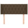 vidaXL T&ecirc;te de lit avec oreilles Marron Fonc&eacute; 103x16x78/88 cm Tissu