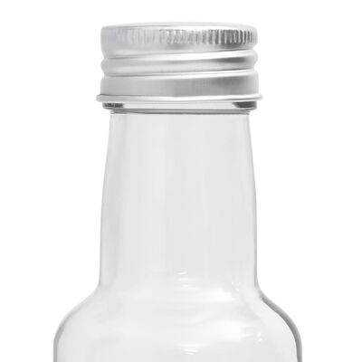 vidaXL Petites bouteilles en verre 260 ml avec bouchon à vis 20 pcs