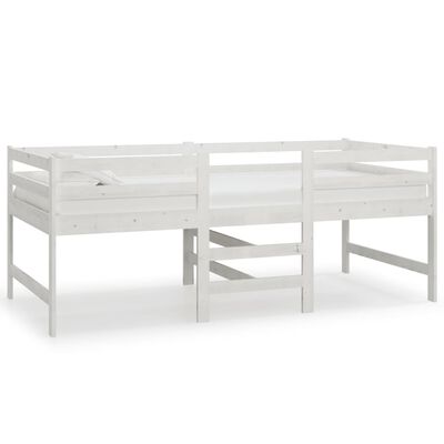 vidaXL Cadre de lit sans matelas blanc 90x200 cm bois de pin massif