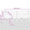 vidaXL Cl&ocirc;ture avec poteau Vert 0,4 x 10 m Acier et PVC