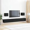 vidaXL Ensemble meuble TV 7 pcs Ch&ecirc;ne noir 100 x 30 x 30 cm