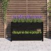 vidaXL Jardini&egrave;re Noir 112x25x66 cm Bois massif de pin