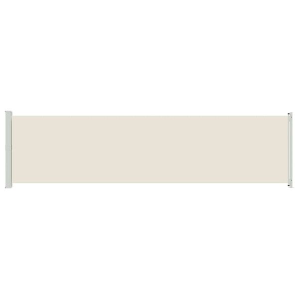vidaXL Auvent lat&eacute;ral r&eacute;tractable de patio 600x160 cm cr&egrave;me