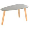 vidaXL Tables basses 2 pcs Gris Pin massif