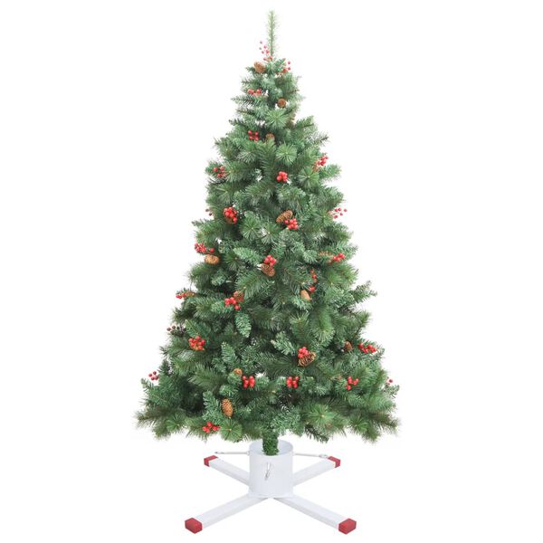 vidaXL Support de sapin de Noël blanc 61x61x15,5 cm
