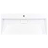 vidaXL Lavabo 100x46x11 cm Fonte min&eacute;rale/marbre Blanc