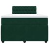 vidaXL Sommier &agrave; lattes de lit avec matelas vert fonc&eacute; 120x190 cm