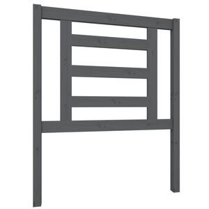 vidaXL T&ecirc;te de lit Gris 81x4x100 cm Bois massif de pin