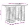 vidaXL Table de jardin Gabion Design 100x70x72 cm Bois de pin impr&eacute;gn&eacute;