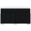 vidaXL Sommier &agrave; lattes de lit avec matelas Noir 120x200 cm Tissu
