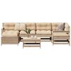 vidaXL Salon de jardin 7 pcs bois de pin massif