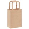 vidaXL Sacs en papier 50 pcs avec poign&eacute;es marron 15x8x21 cm