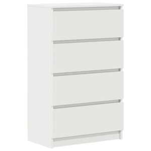 vidaXL Buffet Blanc 60x35x98,5 cm Bois d'ing&eacute;nierie