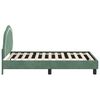 vidaXL Cadre de lit pour enfants avec t&ecirc;te de lit Vert Mer 80 x 160 cm