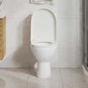 vidaXL Abattant WC &agrave; fermeture en douceur Lib&eacute;ration rapide Carr&eacute;