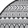 vidaXL Tapis d'ext&eacute;rieur ARAKIL noir &Oslash;120 cm PP