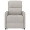 vidaXL Fauteuil de massage Gris clair Tissu microfibre