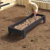 vidaXL Bac de nourrissage pour poules Noir 80 x 28 x 13.5 cm