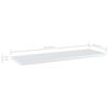 vidaXL Panneaux de biblioth&egrave;que 4 pcs blanc brillant bois d&rsquo;ing&eacute;nierie