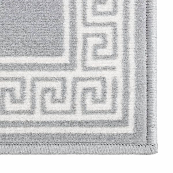 vidaXL Tapis BCF Gris avec motif 100x500 cm