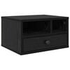 vidaXL Support d'imprimante avec tiroir Ch&ecirc;ne noir 40 x 32 x 24 cm