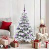 vidaXL Sapin de No&euml;l artificiel avec 150 LED Blanc 120 cm PE et PVC