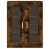 vidaXL Armoires murales 2 pcs ch&ecirc;ne fum&eacute; bois d'ing&eacute;nierie