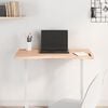 vidaXL Dessus de bureau 80x(36-40)x2,5 cm bois massif de h&ecirc;tre