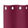 vidaXL Rideaux occultants avec anneaux 2 pcs Bordeaux 225 x 140 cm