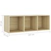 vidaXL Ensemble de meubles TV 3 pcs Ch&ecirc;ne sonoma Bois d'ing&eacute;nierie