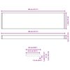 vidaXL Appui de fen&ecirc;tre Anthracite avec grain de bois 80 x 25 x 4,5 cm