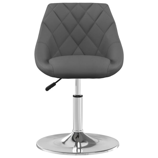 vidaXL Chaises pivotantes &agrave; manger lot de 4 Gris fonc&eacute; Velours