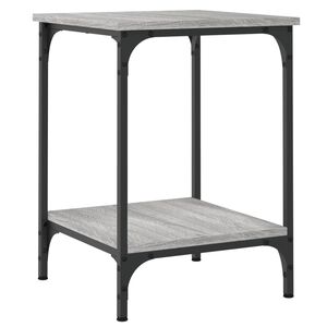 vidaXL Table basse sonoma gris 40x40x55 cm bois d'ing&eacute;nierie