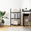 vidaXL &Eacute;tag&egrave;re Ch&ecirc;ne noir 60 x 30 x 109 cm Bois d'ing&eacute;nierie