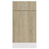 vidaXL Armoire de plancher tiroir Ch&ecirc;ne sonoma 40x46x81,5 cm Agglom&eacute;r&eacute;