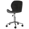 vidaXL Chaises pivotantes &agrave; manger lot de 4 Gris fonc&eacute; Velours