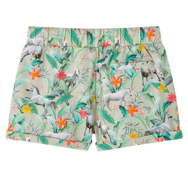 Short pour enfants avec cordon de serrage kaki clair 128