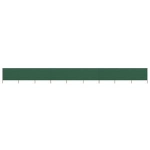 vidaXL Paravent 9 panneaux Tissu 1200 x 80 cm Vert